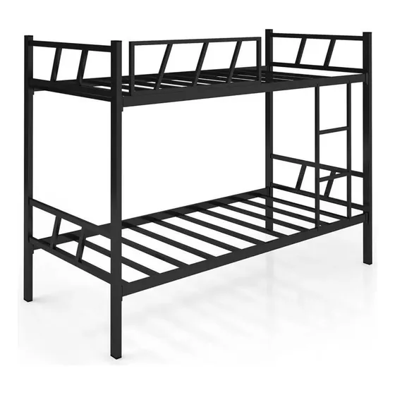 Lorenttistore Beliche solteiro militar alojamento feita em ferro aço estilo industrial cor preto