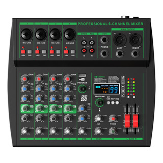 Consola Mezcladora Profesional Mx-6 De 6 Canales Con Efecto Consola Mezcladora Profesional Mx-6 De 6 Canales Con Efecto