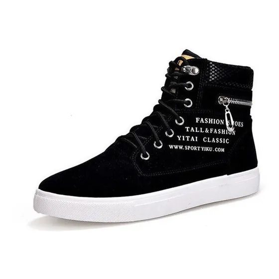 Hip Hop Estilo Casual Zapatos De Alta Superior Zapatillas De
