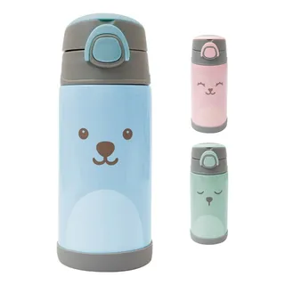 Garrafinha Térmica Infantil Canudo Silicone Gumy Buba 400ml Garrafinha Térmica Infantil Canudo Silicone Gumy Buba 400ml