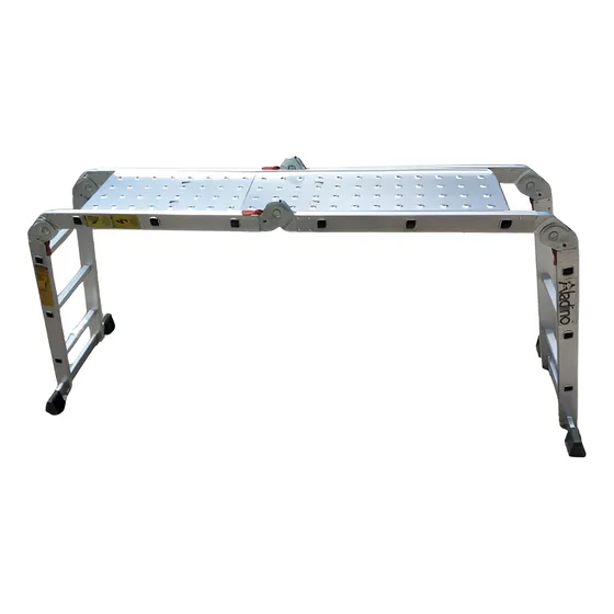 Escalera Aluminio Aladino Articulada Plataforma 12 Tramos