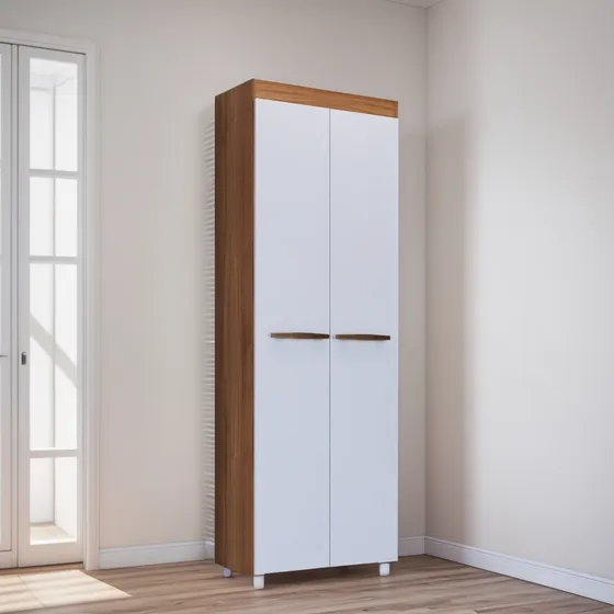 Mueble Armario Zapatera 2 Puertas 6 Estantes Premium 15mm Lt