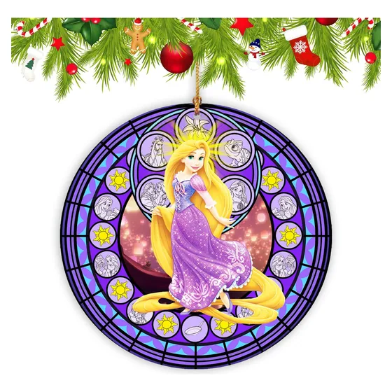 Rapunzel Adorno 2023 Navidad Princesa Para Decoracion Hogar