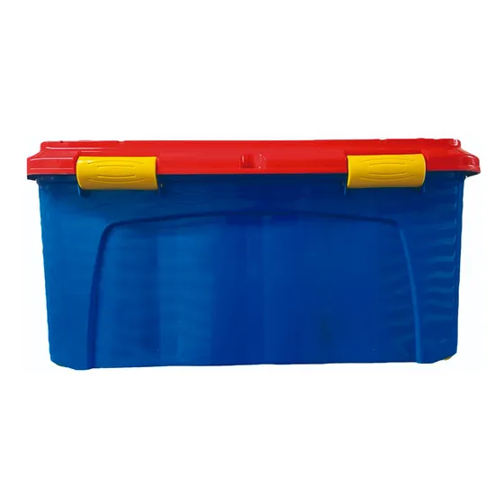 Caja Organizadora Baúl Con Ruedas Almacenamiento 90 Lt