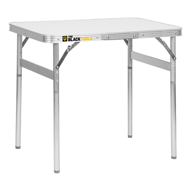 Mesa Dobrável Vira Maleta Camping Praia 60x40cm Cor Branco Branco