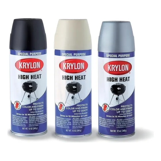 Aerosol Alta Temperatura Krylon X 284 Grs Color Negro