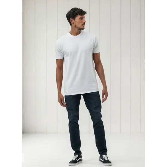Pantalón De Jean Skinny Ufo Storm Azul Oscuro