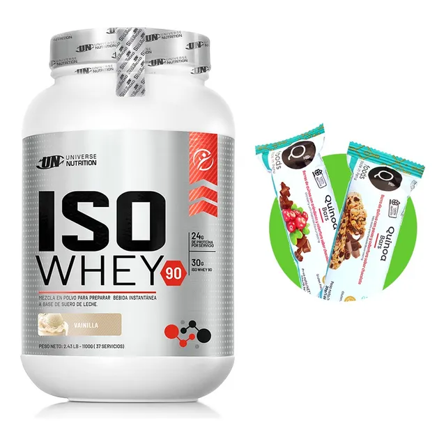 Iso Whey 1.1kg Vainilla + 02 Snacks Saludables