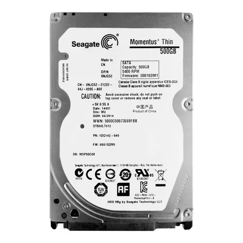 Disco Interno Seagate Momentus 500gb 2.5 Hdd ( Open Box