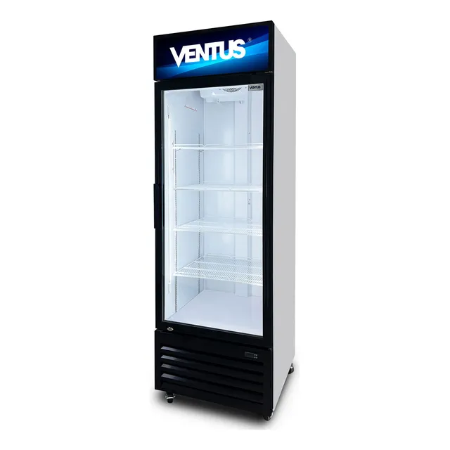 Visicooler Ventus Subzero 1 Puerta Vidrio 360lt Color Negro