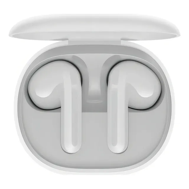 Auriculares in-ear gamer inalámbricos Xiaomi Redmi Buds 4 lite blanco con luz blanco LED