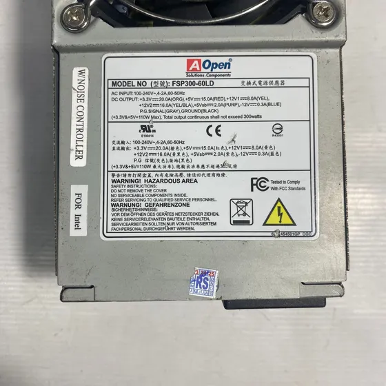 Fonte Real Aopen Modelo: Fsp300-60ld 24pin 300w Sata Atx