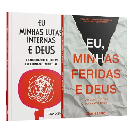 Kit 2 Livros - Eu, Minhas Superações E Deus | Eu, Minhas Lutas Internas E Deus + Eu, Minhas Feridas E Deus, De Penkal. Editora Editora Penkal Books, Capa Mole