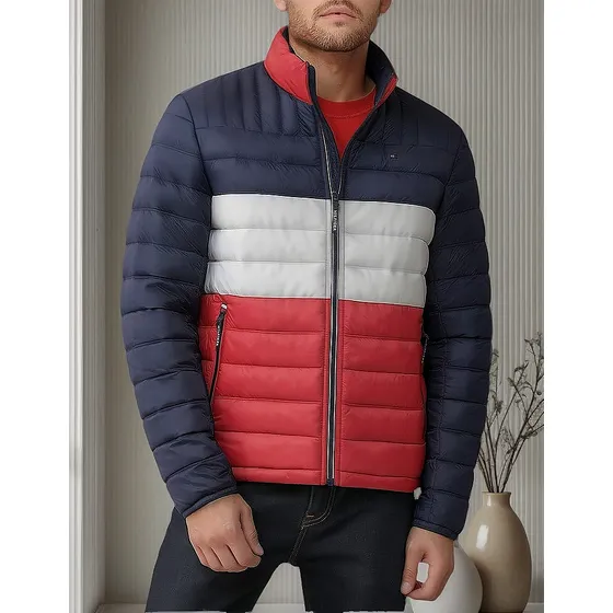 Casaca Tommy Hilfiger Ultra Loft - Azul/blanco/rojo