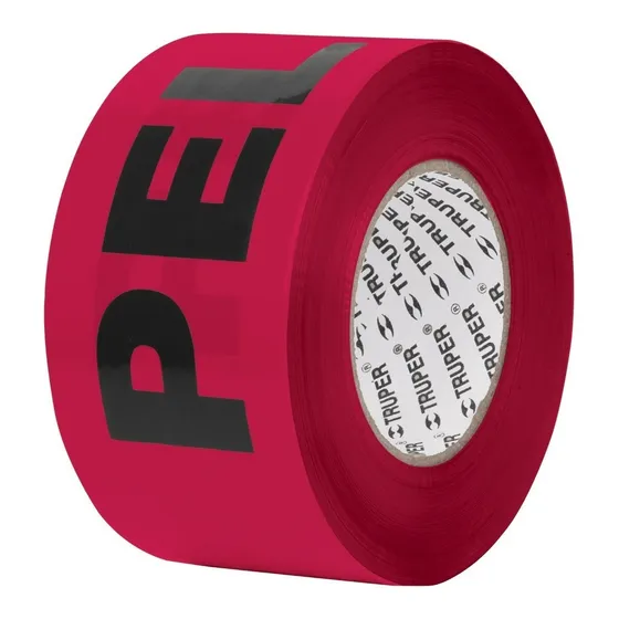 Cinta Precaucion Peligro Roja Demarcacion Truper 304m