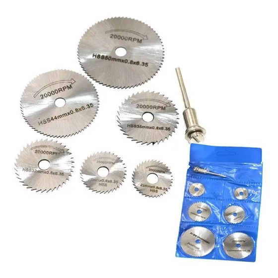 Set 6 Discos De Cortes Madera Para Dremel 22 - 50mm