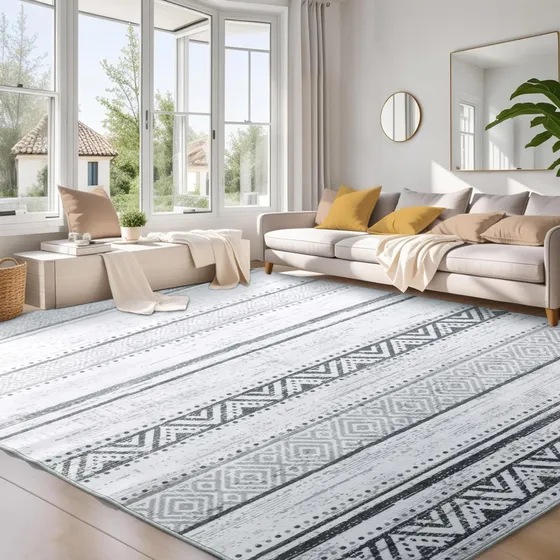 Shilucheng Alfombra Area Para Sala Estar Suave Bohemio Casa