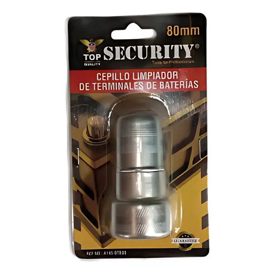 Cepillo Limpiador De Terminales De Baterias 80mm Security