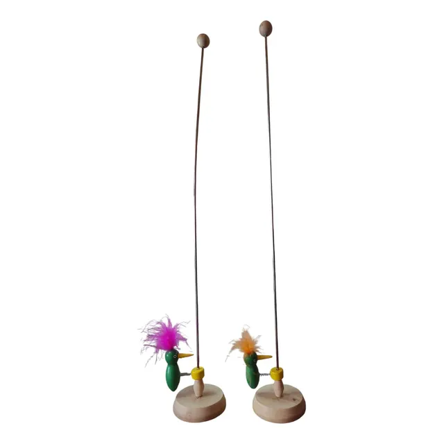 Palito Pajaro Carpintero Deslizable Para Gatos