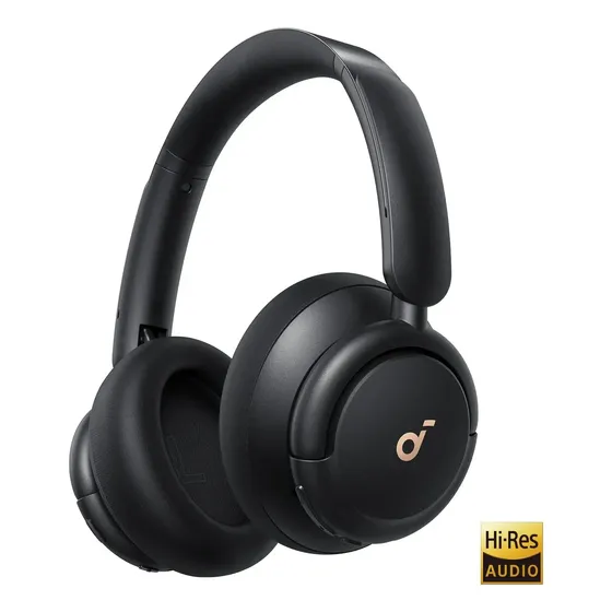 Anker Soundcore Q30 Auriculares Inalámbricos Bluetooth Over-Ear, Cancelación de Ruido Activa y Anti Ruido, Hi-Res Wireless + LDAC, 50h Batería, Micrófonos AI para Viajes y Oficina, Negro