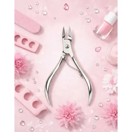 Alicate Unha Profissional E Cuticulas Em Aço Inox Cirúrgico Alta Precisão, Corte Afiado, Durável, Uso Manicure E Pedicure Torvstore Prateado