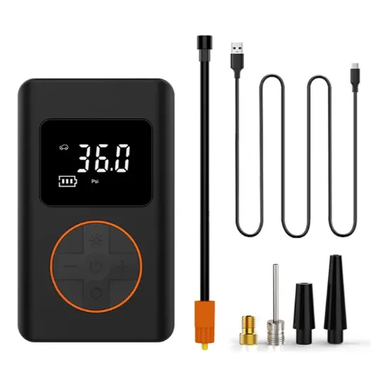 Compresor De Aire Inalámbrico Digital Usb Color Negro Fase Eléctrica Monofásica Frecuencia 50hz