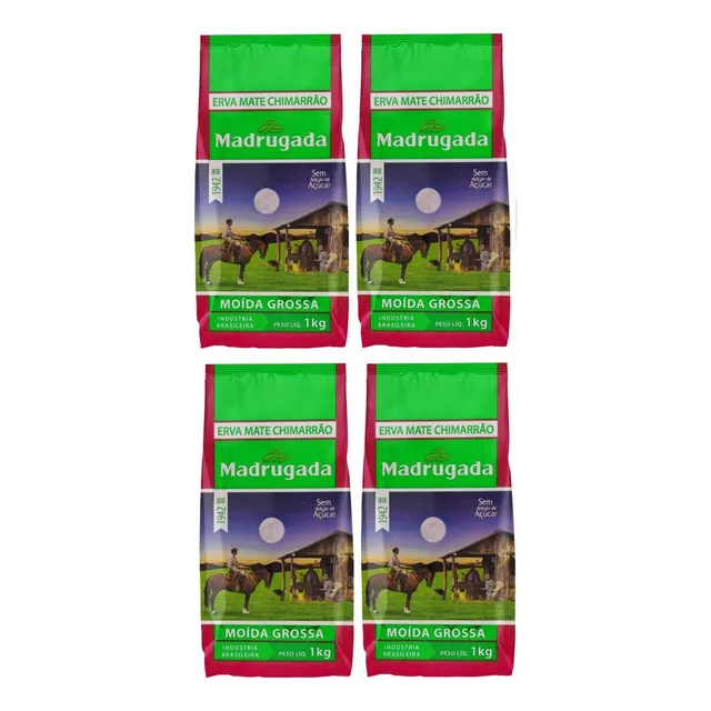 Madrugada Erva Mate Moída Grossa 1 Kg Validade 2 Meses