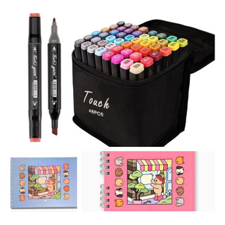 2livros Bobbie Goods Capa Dura +caneta Touch 48 Cores 2livros Bobbie Goods Capa Dura +caneta Touch 48 Cores