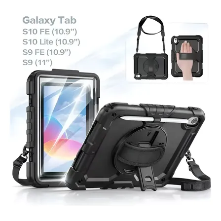 Capa Á Prova Queda Cinta Cordao Galaxy Tab S10fe/s9 Fe/s911'