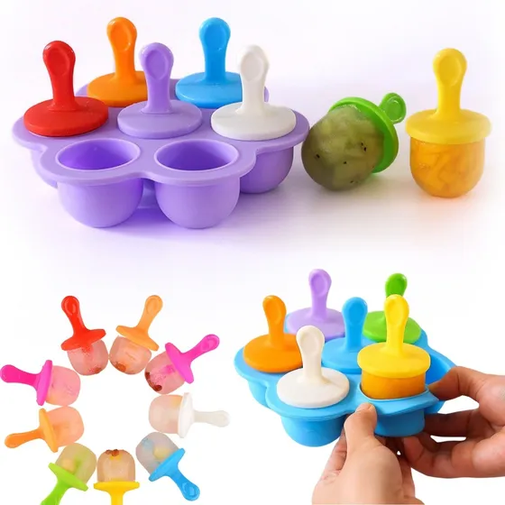 Forma Molde Silicone Picolés Sorvetes Infantil Paletas