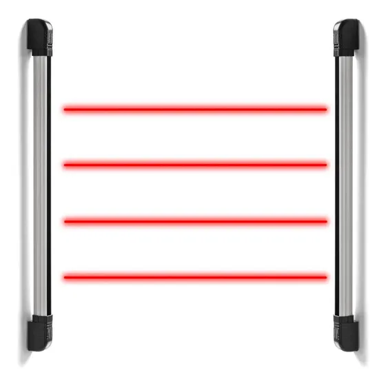 Barrera Fotoeléctrica Perimetral Para Uso Exterior, 4 Haces