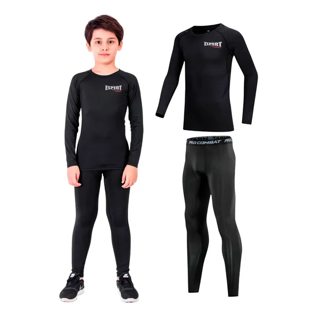 Conjunto Deportivo Camiseta Termica Calza Niños X2- El Rey