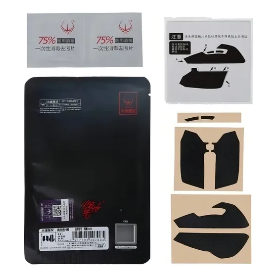 Mouse Grip Tape Anti Slip Hotlinegames Para Razer Viper Mini Cor Preto