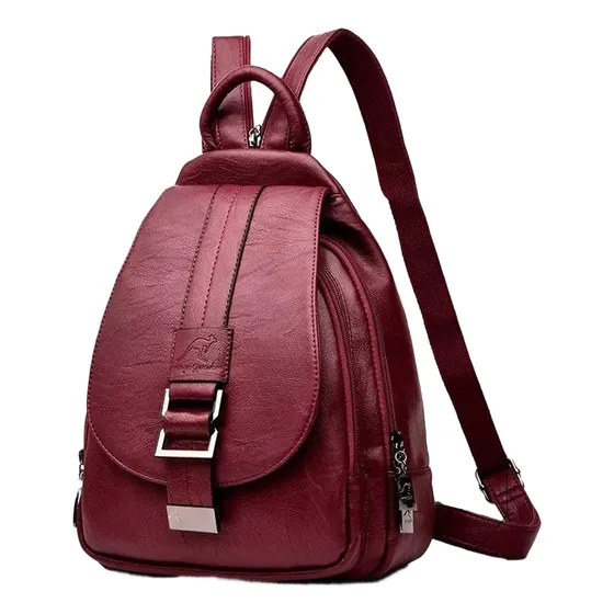 Mochila Dama Eco Cuero Bolso De Mujer Importado Cod: 1199