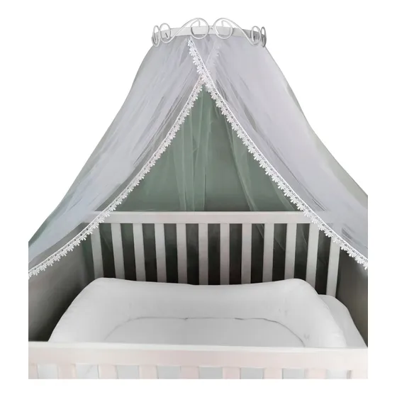 Dossel De Parede Com Mosquiteiro Berço Cama De Solteiro Bebe