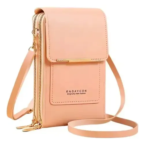 Bolso Porta Celular Billetera Con Ventana Transparente
