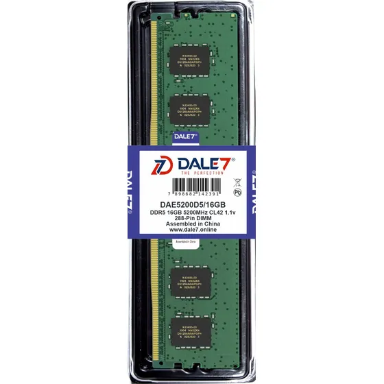  Memória Dale7 Ddr5 16gb 5200 Mhz Desktop Kit C/02 Unid 