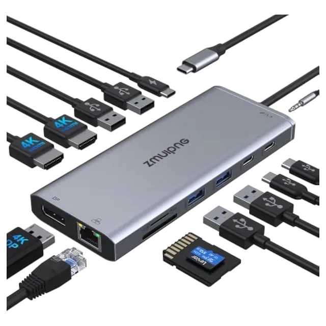 Estación De Acoplamiento Para Monitor Dual Hdmi