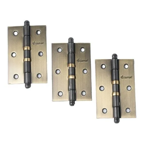 Kit 3 Dobradiça Porta Madeira 3 1/2 Polegada Reforçada