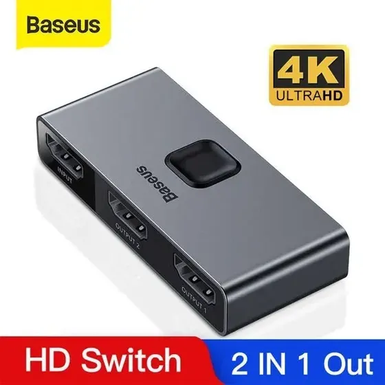 Switch Baseus Hdmi 4k Conmutador Bidireccional Ps5 Mi Box Pc | Cuotas sin interés
