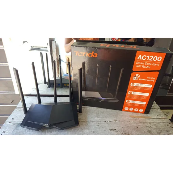 Router Tenda Ac7 Ac1200 Negro Inalámbrico