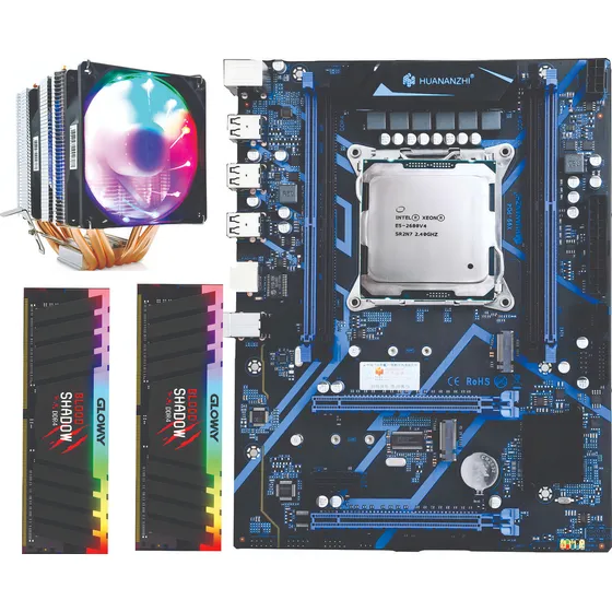 Kit Xeon 2680 V4 + Placa X99 Turbo Pd4 + 32gb Rgb + Cooler Cor Preto