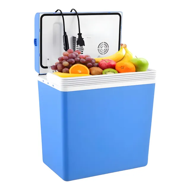 Enfriador 24 Lts Pro Eléctrico Portátil Hielera 12/24 Volts Color Azul Kitul Home