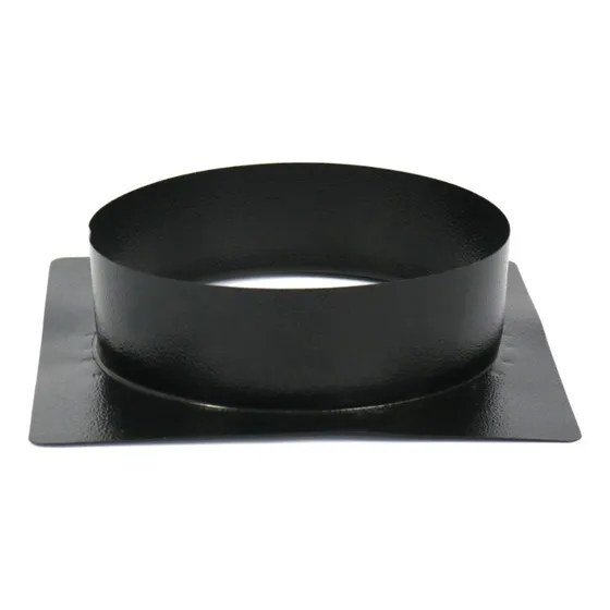 Adaptador De Chaminé Para Duto 200mm Preto - Churrasqueiras