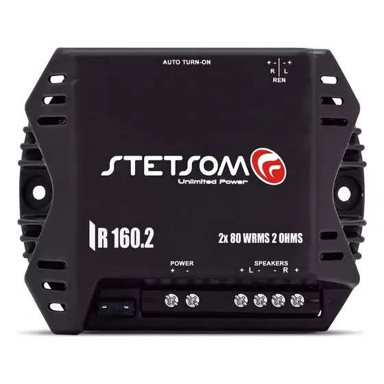 Modulo Automotivo Stetsom Ir160 Com Chicote FIO Amplificador 160w Rms Para Alto Falante De Portas E Tampao 6x9 6 Polegadas Original 2 Canais Rende 45w A 4 Ohms Potencia Iron Line Valente E Compacto