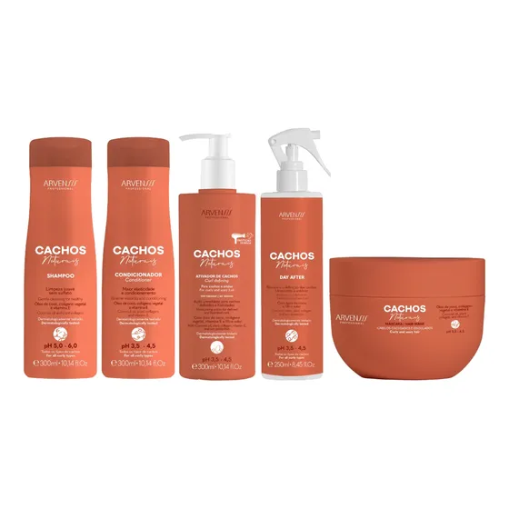 Kit Arvensis Cachos Sh. Cond Ativ.300ml Masc 250gr+day After