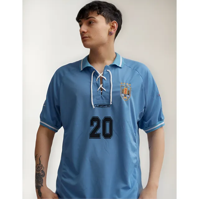Camiseta Rettro Uruguay Mundial Fútbol Korea Japón 2002