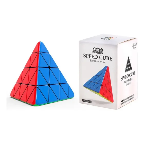 Cubo Yuxin Pyraminx Maestro 4x4 Premium Estructura Negro