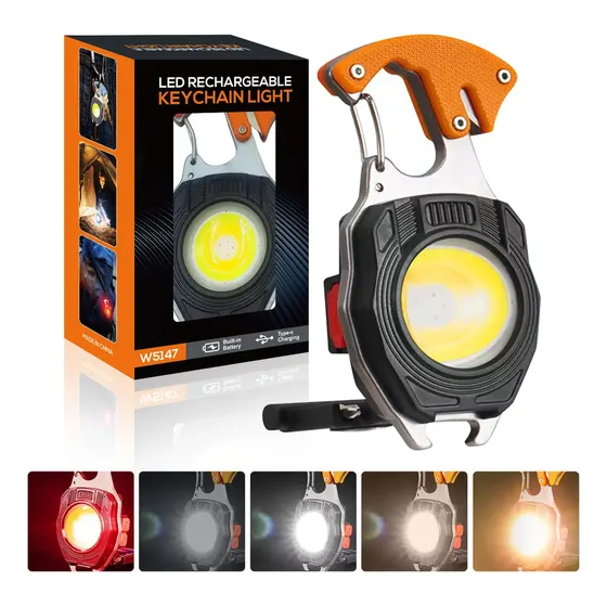 Vanance Linterna Táctica Led Llavero Multifuncional Recargable 7 Modos | Cuotas sin interés