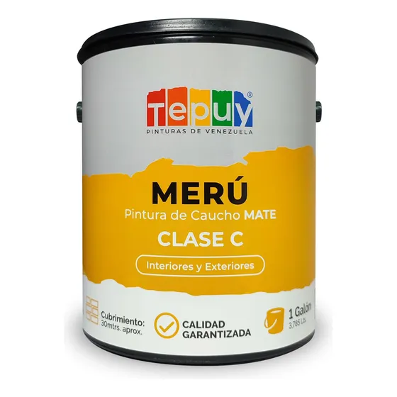 Pintura De Caucho Galón Tepuy Clase C Meru